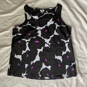 Worthington floral sleeveless blouse